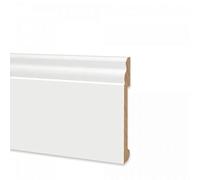 Battiscopa duropolimero ducale bianco - Zoccolo da cucina 2000x100x14 mm - Battiscopa resistente agli urti (2 Pezzi da 1000x100x14 mm)