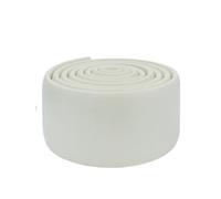 Battiscopa impermeabile Waterproof Self adhesive Skirting Line Enclosure 3D Wall Sticker Thickened Anti-collision Strips Bedroom Corner Decoration(White,2M (1 Roll))