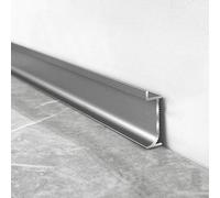 Battiscopa In Lega Di Alluminio Incorporato, 4 Pezzi * 125 Cm Facile Da Installare E Pulire Per Decorare E Riparare La Base Della Parete, Facile Da Tagliare(Iron Gray,30mm)