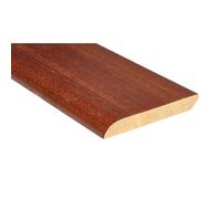 Battiscopa in legno impiallacciato mogano H 6 cm Mogano
