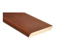Battiscopa in legno impiallacciato noce H 6 cm Noce