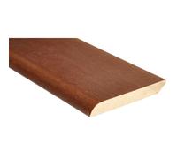 Battiscopa in legno impiallacciato noce H 9 cm Noce