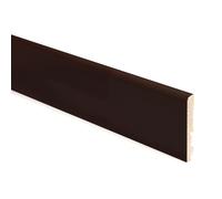 Battiscopa in legno impiallacciato noce scuro H 6 cm Noce scuro