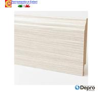 BATTISCOPA in MDF BAROCCO 120x14mm 5 Barre 240Cm Zoccolino Flessibile Resistente