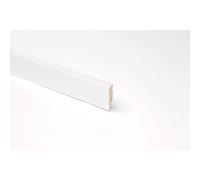 Battiscopa in MDF bianco H 5,8 cm Bianco