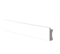 Battiscopa in POLIMERI Ad INCASSO RASOMURO per Cartongesso 39x17x2800mm - BIANCO - ROVERE - - BIANCO