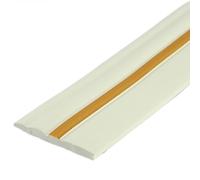 Battiscopa in Pvc,Battiscopa Adesivo Battiscopa autoadesivo, modanatura staccabile e attaccabile, compatibile con stucco, battiscopa indurito, for uso domestico(White-Gold-98mm x 2m)