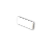 Battiscopa in pvc bianco squadrato H 7 cm Bianco