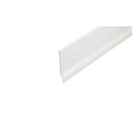 Battiscopa in PVC satinato Batiplast bianco H 6,5 cm Bianco