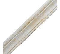 Battiscopa in schiuma autoadesiva a 3 rotoli - Lunghezza 2,2 m, larghezza 8 cm, bordo parete flessibile staccabile e incollabile(Beige)