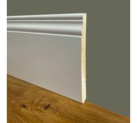 BATTISCOPA legno DUCALE 180X14 ZOCCOLINO MASSELLO ALTISSIMO bianco (prezzo al metro lineare)