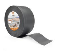 Battiscopa morbido, battiscopa senza nastro adesivo - 100 mm x 25 mm - Listello terminale, larghezza barra piegata - per pareti, pavimento - PVC, flessibile, impermeabile, decorativo, 10 metri, grigio