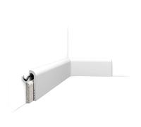 Battiscopa Orac Decor SX185 LUXXUS CASCADE modanatura tipo stucco design moderno bianco 2m