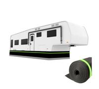 Battiscopa per camper invernale senza bisogno di foratura, altezza 80 cm, per rimorchi da viaggio, rete di ferro nella parte inferiore del parafango, 34 m