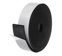 Battiscopa per Porte, Rotolo 2"x1/4"x16 Piedi Nero