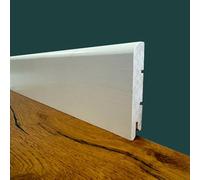 Battiscopa PREMIUM in legno MASSELLO BC 91x15 laccato bianco liscio (prezzo al metro)