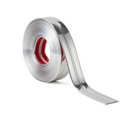 Battiscopa PVC per Angoli,1.5x1.5 cm Bordura Vinile per Pavimenti, Piastrelle, Muri, Mobili-Bordura per Piani di Lavoro della Cucina Modanatura Decorativa Flessibile Profilo Angolare, Argento 5M