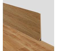 Battiscopa PVC Semiflessibile, Inattaccabile da Muffe, Tarli e Parassiti, Vendita a Metro Otto varianti tonalità/colore (NOCE CHIARO)