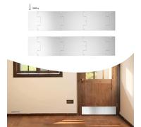 Battiscopa resistente in acciaio inossidabile che fornisce un'efficace protezione dai graffi con costruzione in più pezzi per la difesa del pannello della porta (20,3 x 86,4 cm)