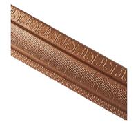 Battiscopa, Self-Adhesive 3D Foam Skirting Trim Wall Border Dado Rail Multicolor 90x3 inches(Brown)