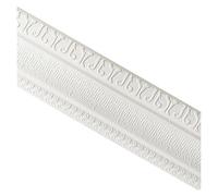 Battiscopa, Self-Adhesive 3D Foam Skirting Trim Wall Border Dado Rail Multicolor 90x3 inches(White)