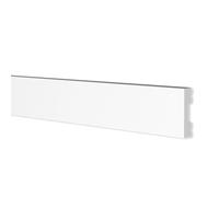 Battiscopa SQUADRATO BIANCO (il più basso) 20x10x2000mm in POLIMERI - Polistrutturato