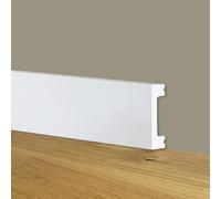 Battiscopa SQUADRATO BIANCO Passacavo 50x13x2000mm in POLIMERI - Polistrutturato