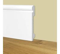 Battiscopa Zoccolino BIANCO mod. OLANDESE 145x18mm in POLIMERI - Polistrutturato (prezzo al metro)