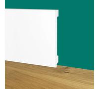 Battiscopa Zoccolino BIANCO Squadrato passacavo 150x15x2000mm in POLIMERI - Polistrutturato