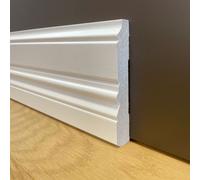 BATTISCOPA ZOCCOLINO COLONIALE in FIBRA DI LEGNO COMPATTA 112X18 BIANCO