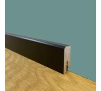 BATTISCOPA ZOCCOLINO SQUADRATO BASSO in FIBRA DI LEGNO 40X15 NERO