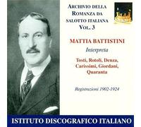 Battistini Mattia - Romanza Da Salotto Italiana Vol.3