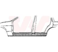 Battitacco Gonna Esterno Adatto A per Opel Vectra A 86 87 J89 88 89