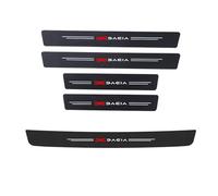 Battitacco in Fibra di Carbonio Sticker per Dacia Sandero I II III 2008-2024, Piastre di Protezione Della Copertura Soglia Battitacco Auto Styling Accessori, 5 Pezzi