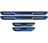 Battitacco per Auto Sticker per Citroen e-Mehari 2016- | 4 Pezzi Acciaio Inox Benvenuto Pedaliera Accessori, Scuff Adesivi Decorativi Accessori, Protezione Soglia Porta Listelli