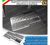 BATTITACCO POGGIAPIEDI ALLUMINIO TAPPETINO PER SKODA CITIGO PRE-RESTYLING