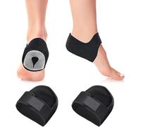 Battitallone, solette in gel per sperone calcaneare, antiscivolo, per sperone calcaneare, per sperone osseo (nero, L)