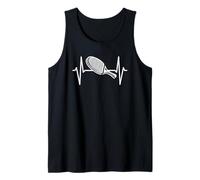 Battiti del Cuore Colpo di EKG dei Pipistrelli di Ping-Pong Canotta