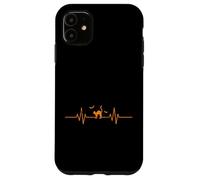 Battito cardiaco Cat Linea ECG Halloween Custodia per iPhone 11