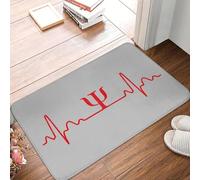 Battito cardiaco Simbolo psichico Psi Psicologia Idea regalo Zerbino antiscivolo Tappeto per ingresso cucina Bagno Tappetino antiscivolo