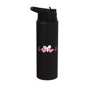 Battito Lesbico Tre Cuori Amore Stile Orgoglio Stainless Steel Insulated Water Bottle