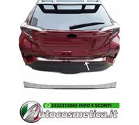 Battivaligia modanatura soglia paraurti acciaio cromo per Toyota C-HR 2016-2023.