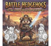 Battle Hedgehogs Coloring Book: 40 Detailed and Cute Warrior Hedgehogs. Discover little Heroes in Armors and Battles!