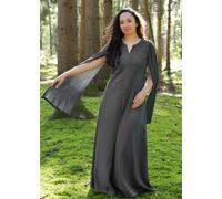 Battle-Merchant Abito Elegante Elira Maniche Lunghe Grigio Cotone