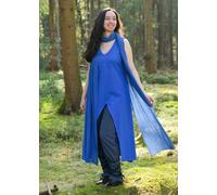 Battle-Merchant Abito Ilora Senza Maniche Con Sciarpa/Cintura Kornblumenblau