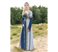 Battle-Merchant Abito Medievale Eleanor, Blu/Grigio Abito Costume