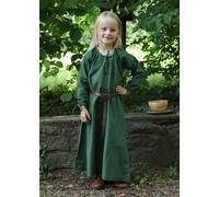 Battle-Merchant Abito Medioevale Bambina Ana Verde in Cotone
