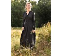 Battle-Merchant Abito Medioevale Meira In Velluto Nero Stile Wikinger Gothic