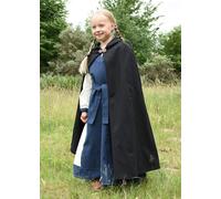 Battle-Merchant Bambini Mantello Medievale Paul Nero, Cotone