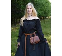 Battle-Merchant Blusa Carmen Medievale, Nera - Camicia Carmen Donna